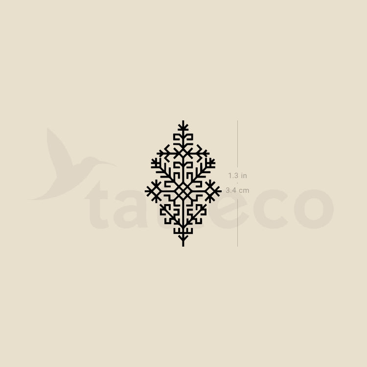 Tatuaje temporal del árbol de Austra - Juego de 3