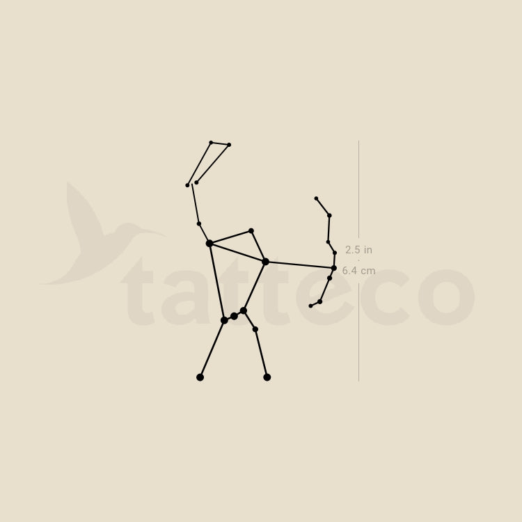 Orion Constellation Temporary Tattoo - Set of 3