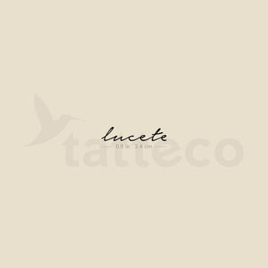 Lucete Temporary Tattoo - Set of 3