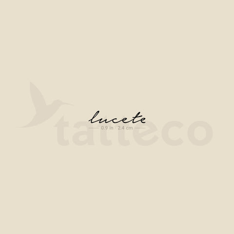 Lucete Temporary Tattoo - Set of 3