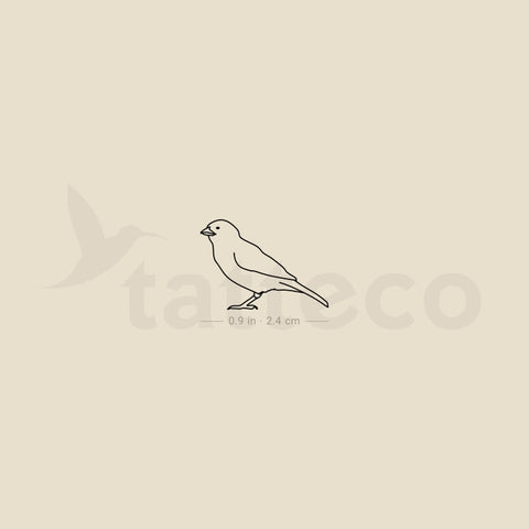 Sparrow Temporary Tattoo - Set of 3
