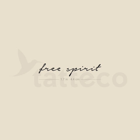 Free Spirit Temporary Tattoo - Set of 3