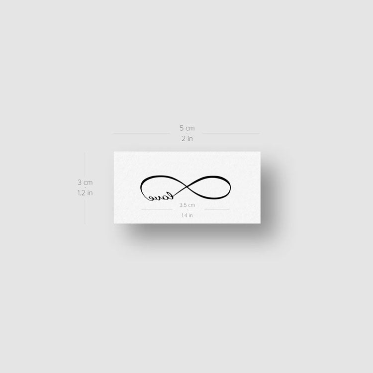 Infinity Love Temporary Tattoo for Weddings - Set of 100