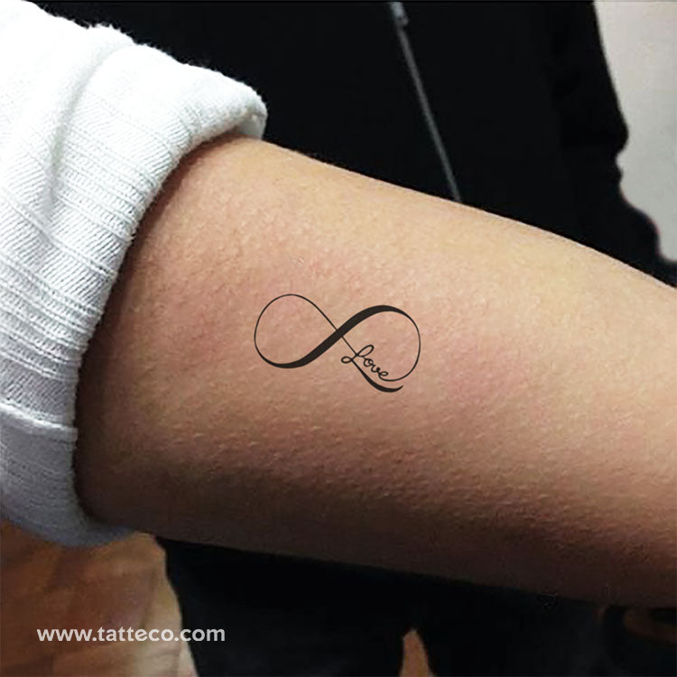Infinity Love Temporary Tattoo - Set of 3