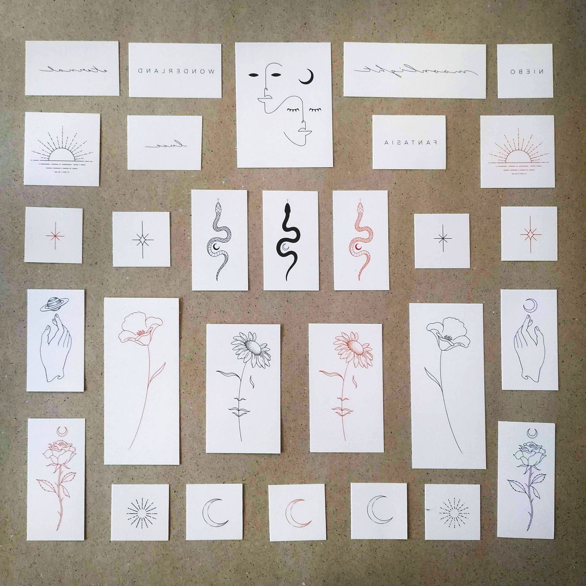 Jakenowicz Collection Temporary Tattoo Set