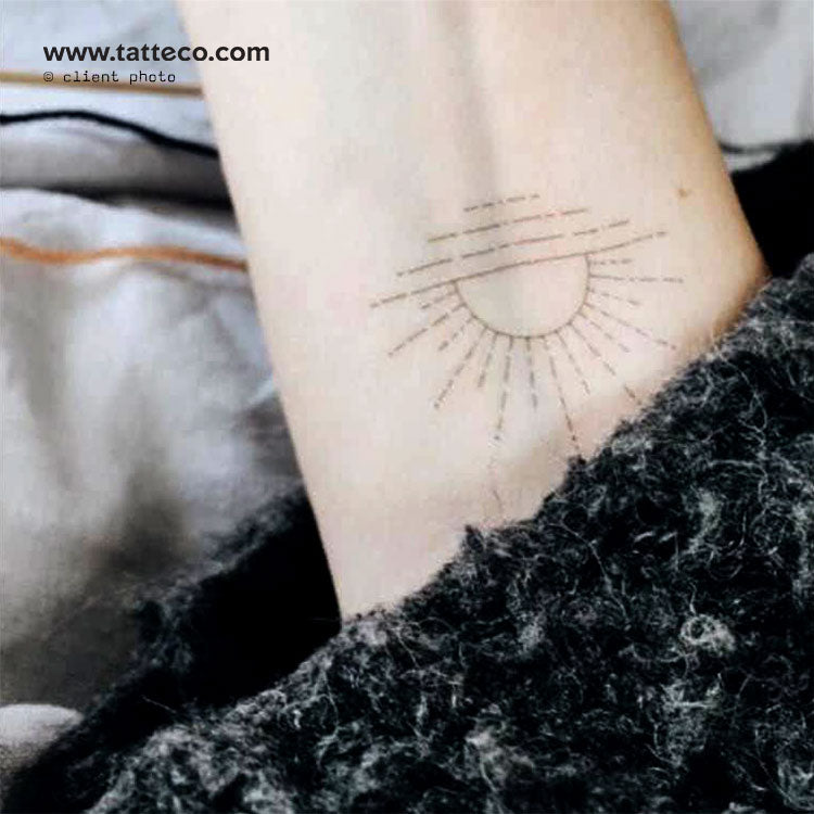 Sunset by Jakenowicz Temporary Tattoo - Set of 3