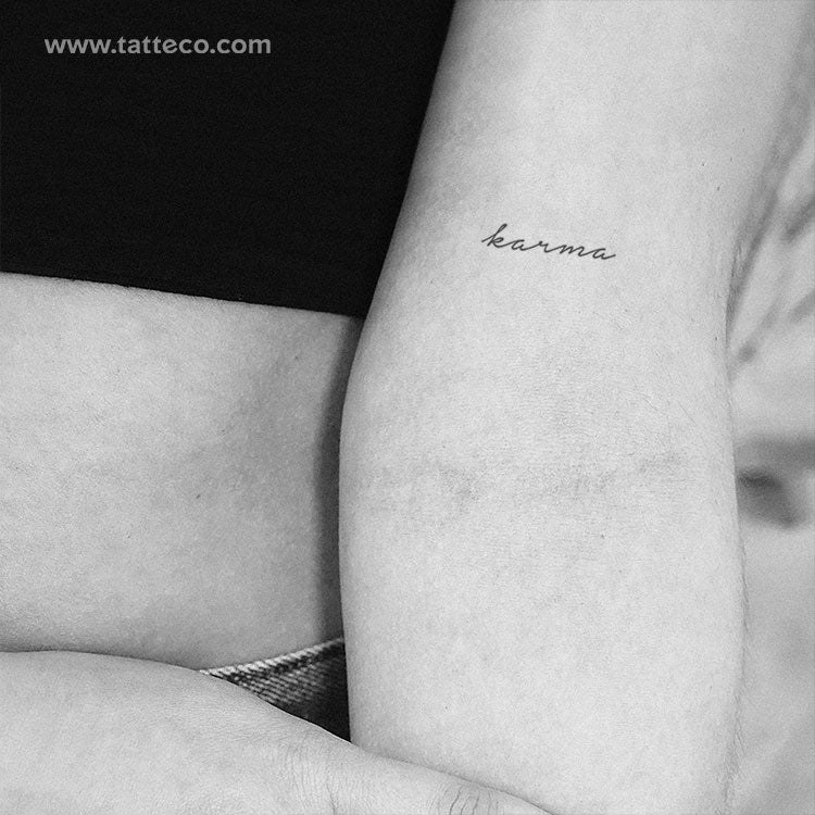 Karma Temporary Tattoo - Set of 3