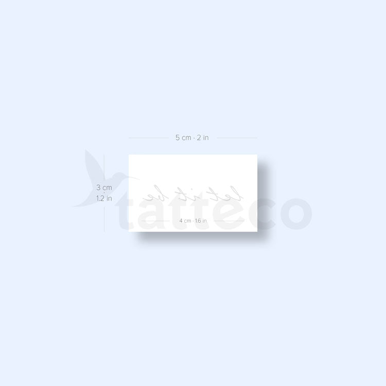 Let It Be Semi-Permanent Tattoo - Set of 2