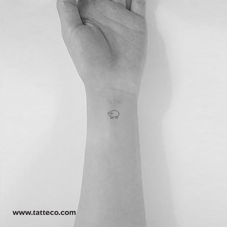 Sheep Temporary Tattoo - Set of 3