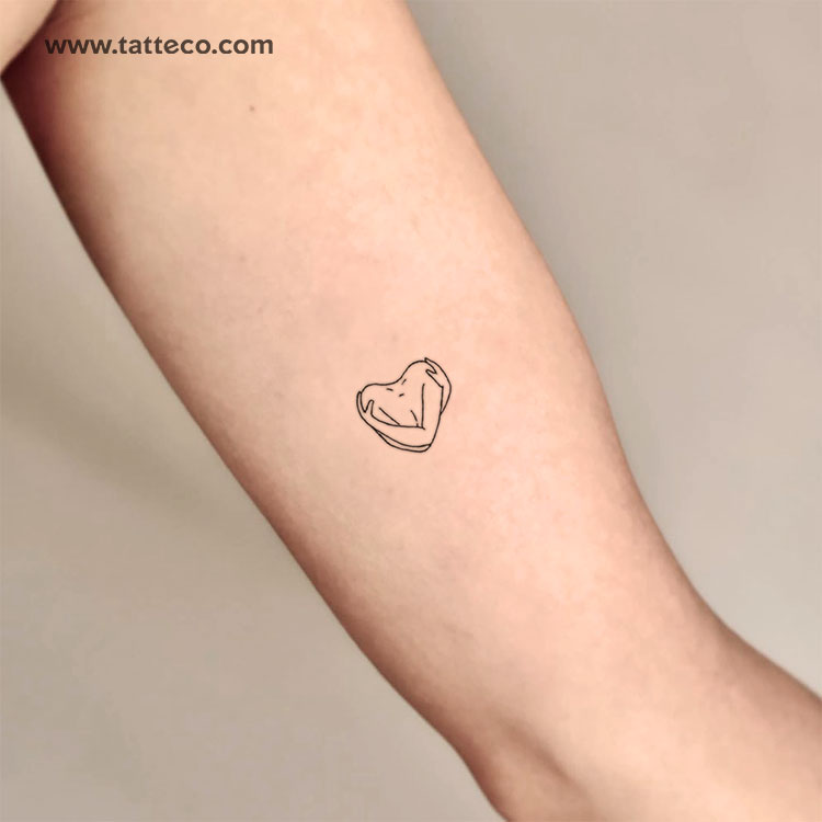 Tatuaje temporal de autoabrazo - Juego de 3