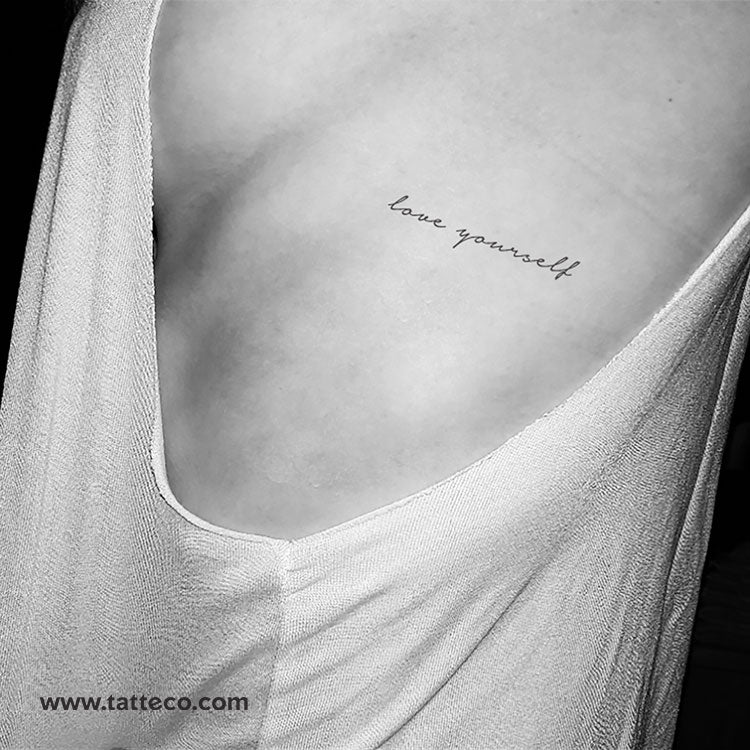 Love Yourself Temporary Tattoo - Set of 3