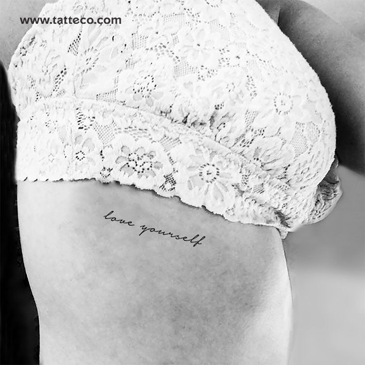 Love Yourself Temporary Tattoo - Set of 3