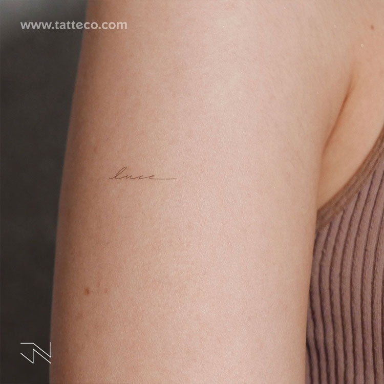 'Luce' by Jakenowicz Temporary Tattoo - Set of 3
