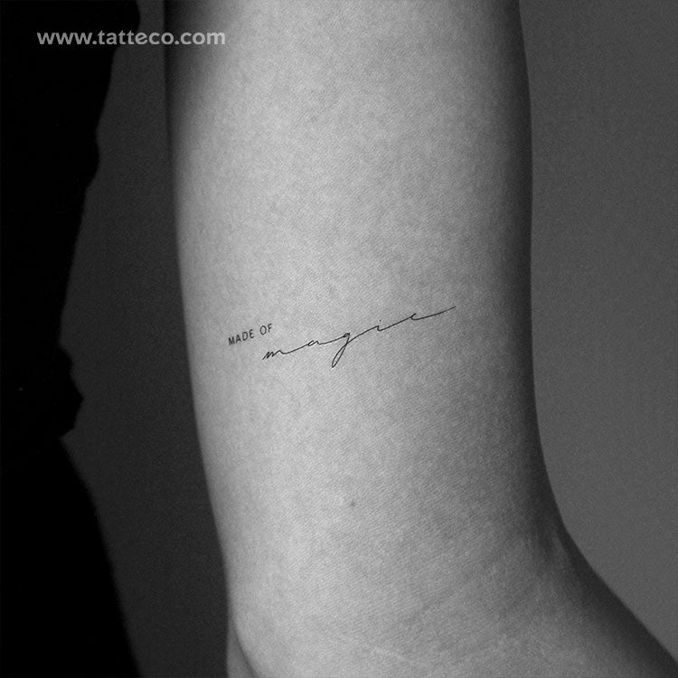 Made of Magic Temporary Tattoo by Harmlessberry - Set of 3