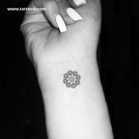 Small Mandala Temporary Tattoo - Set of 3