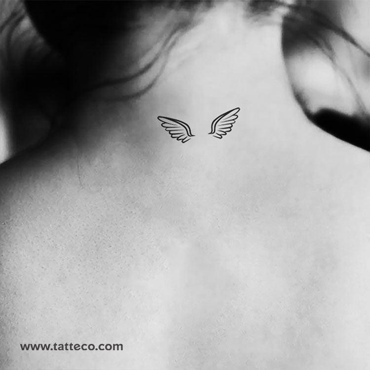 Pair of Wings Temporary Tattoos - Set of 3+3