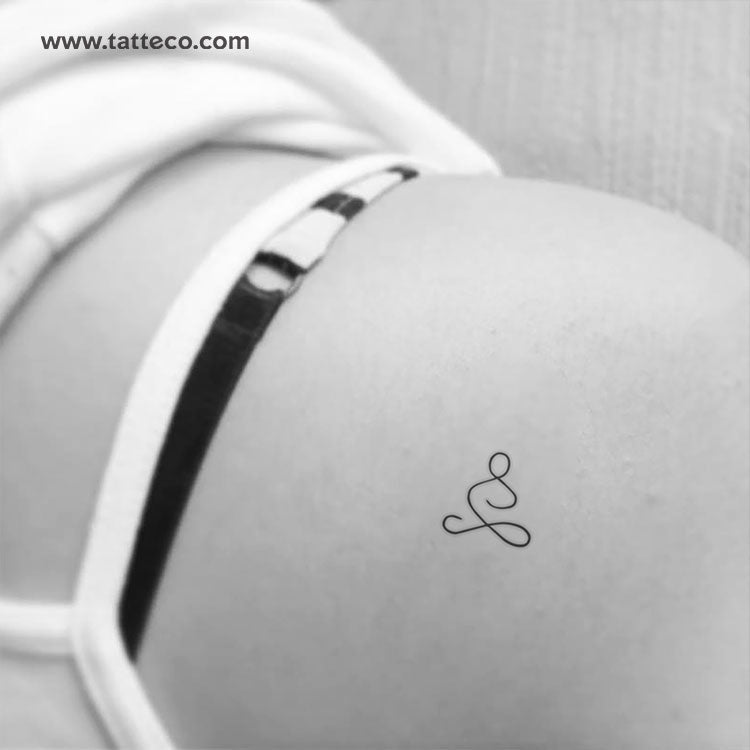 Minimalist Meditation Temporary Tattoo - Set of 3