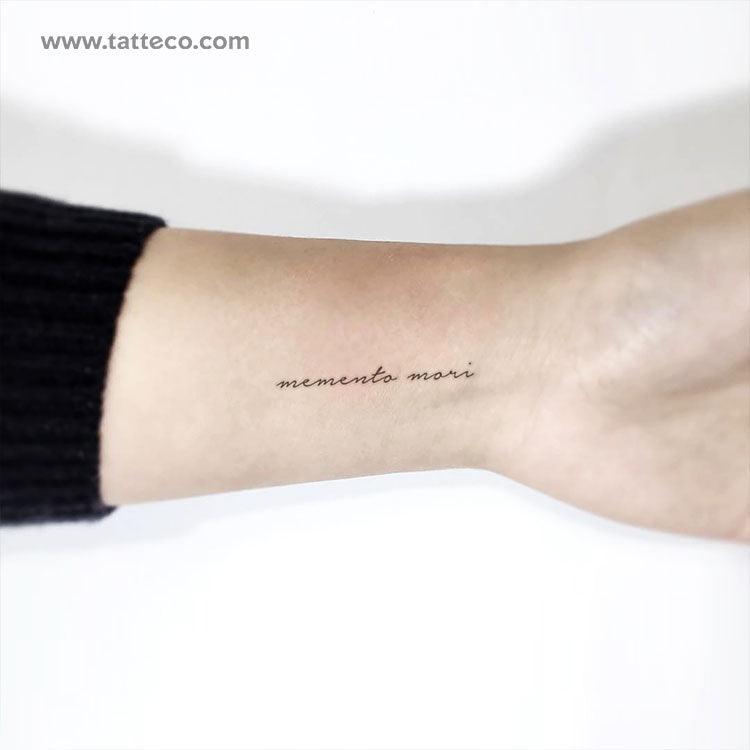 Tatuaje temporal Memento Mori - Juego de 3