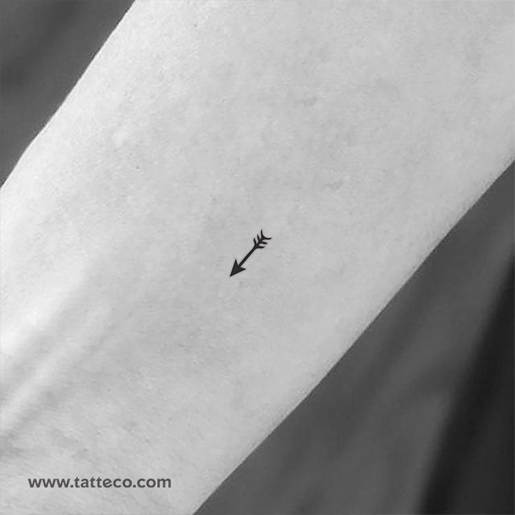 Tiny Arrow Temporary Tattoo - Set of 3