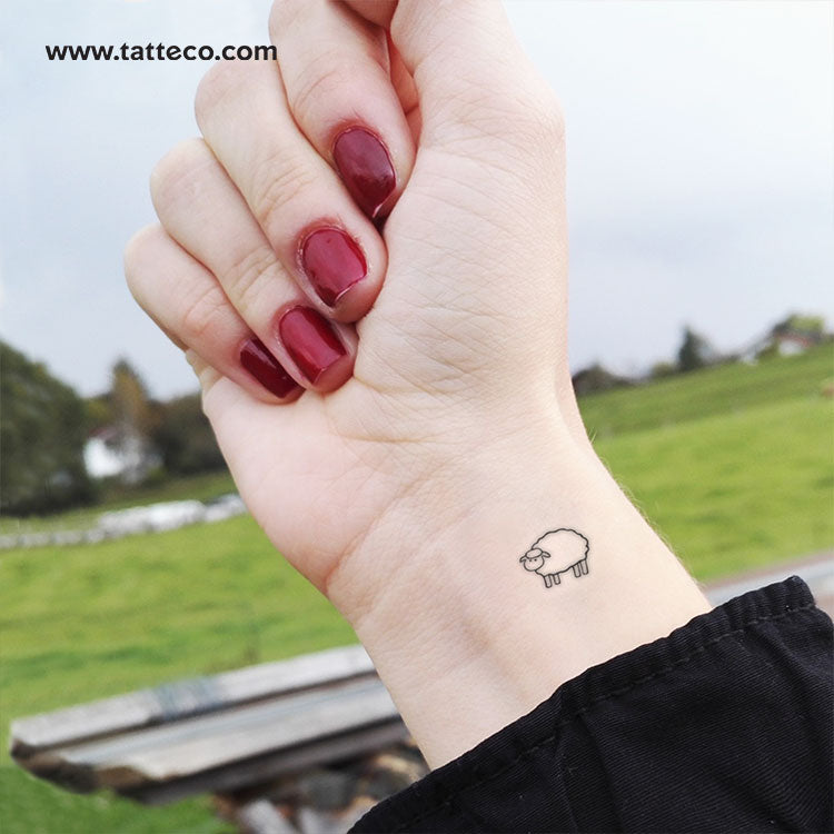 Sheep Temporary Tattoo - Set of 3