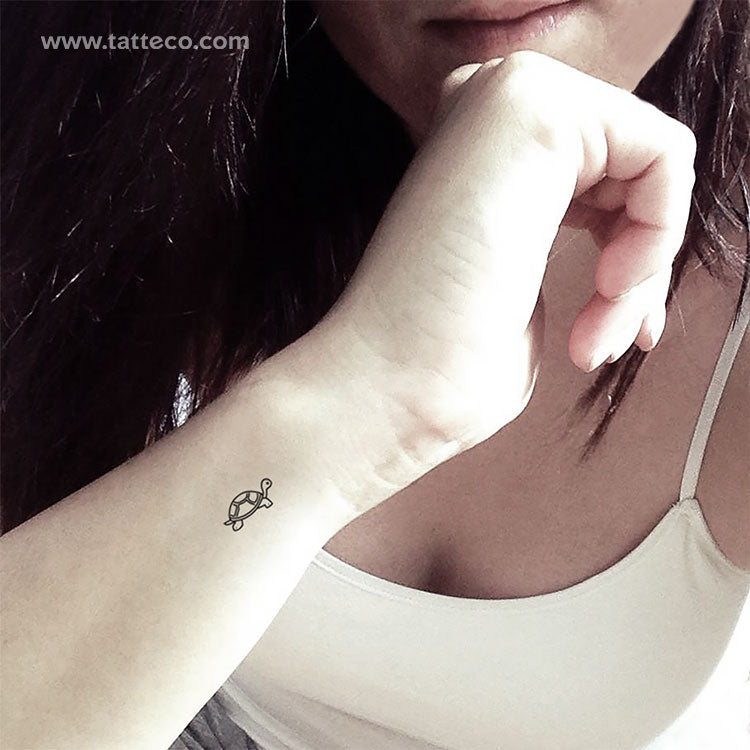 Tortoise Temporary Tattoo - Set of 3