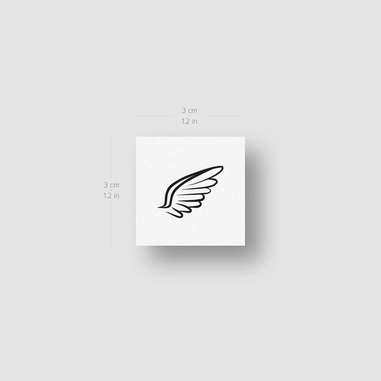 Pair of Wings Temporary Tattoos - Set of 3+3