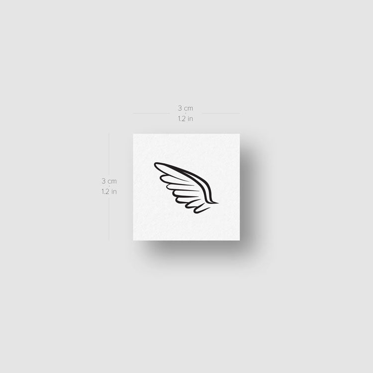 Pair of Wings Temporary Tattoos - Set of 3+3