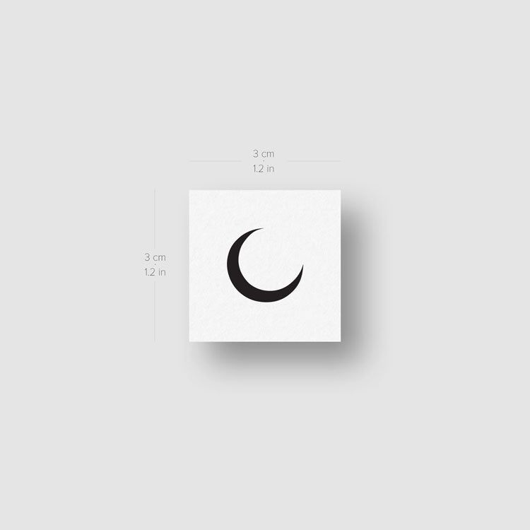 Minimalist Matching Sun And Moon Temporary Tattoo - Set of 3+3