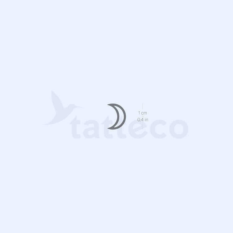 Moon Planet Symbol Semi-Permanent Tattoo - Set of 2
