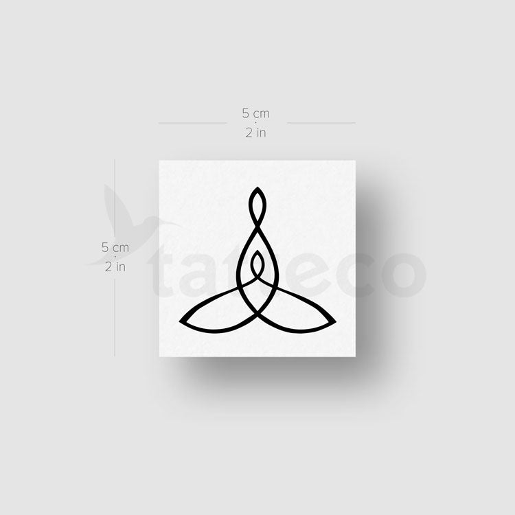 Mother Child Symbol Temporary Tattoo - Set of 3 – Tatteco