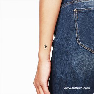 Small Mother And Daughter Symbol Temporary Tattoo - Set of 3 – Tatteco