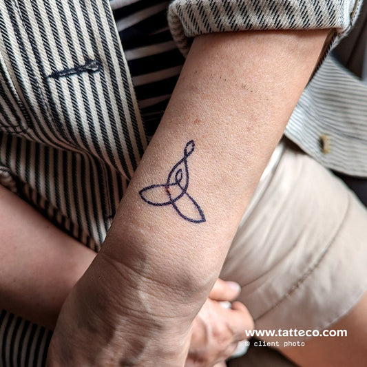 Tatuaje semipermanente con símbolo de madre e hijo (juego de 2)