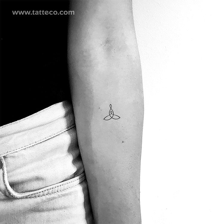 Small Mother Child Symbol Temporary Tattoo - Set of 3