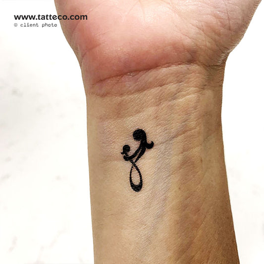 Tatuaje temporal del símbolo de madre e hija (juego de 3)
