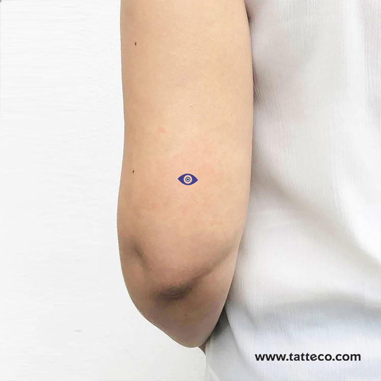 Small Nazar Eye Temporary Tattoo - Set of 3