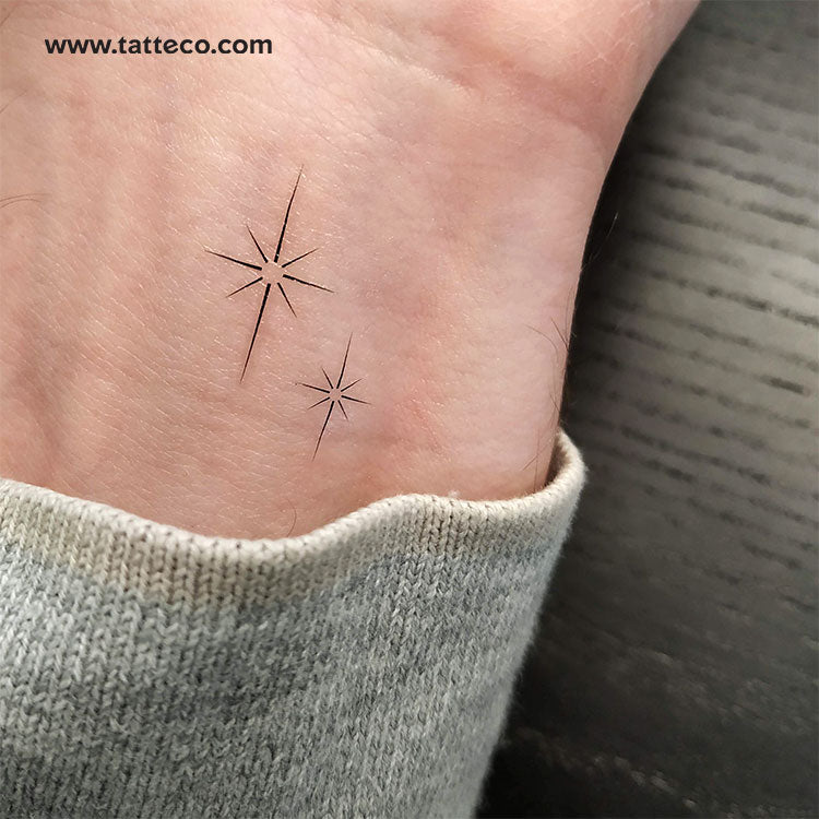 Shining North Stars Temporary Tattoo - Set of 3