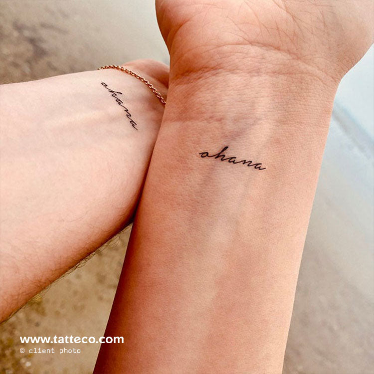 Ohana Temporary Tattoo - Set of 3