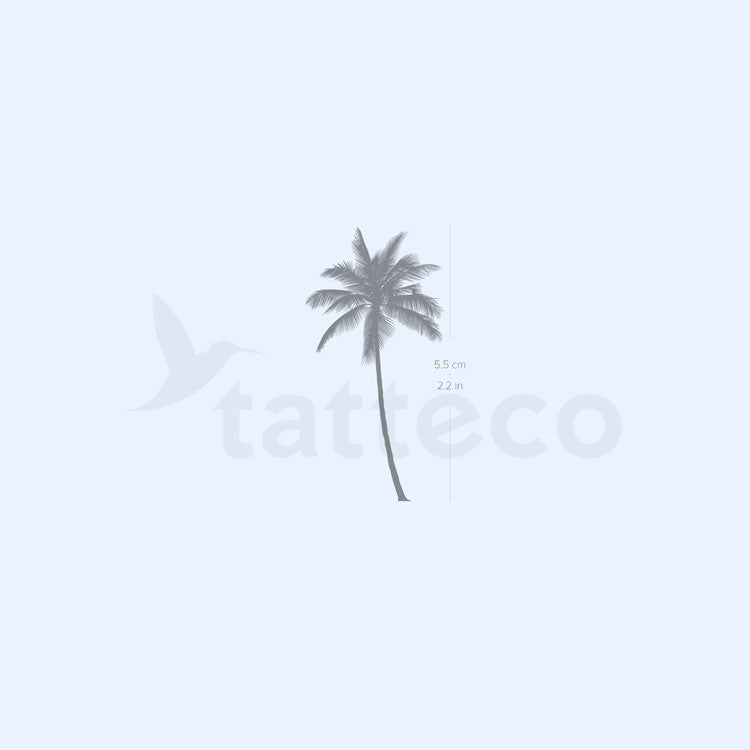 Palm Tree Semi-Permanent Tattoo - Set of 2