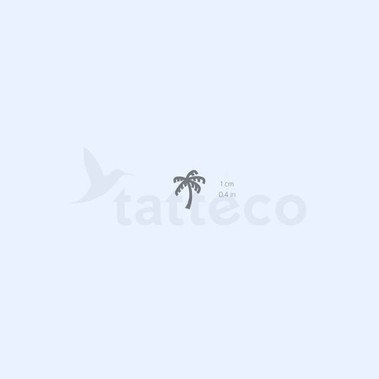 Tiny Coconut Tree Semi-Permanent Tattoo - Set of 2