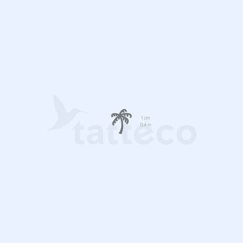 Tiny Palm Tree Semi-Permanent Tattoo - Set of 2