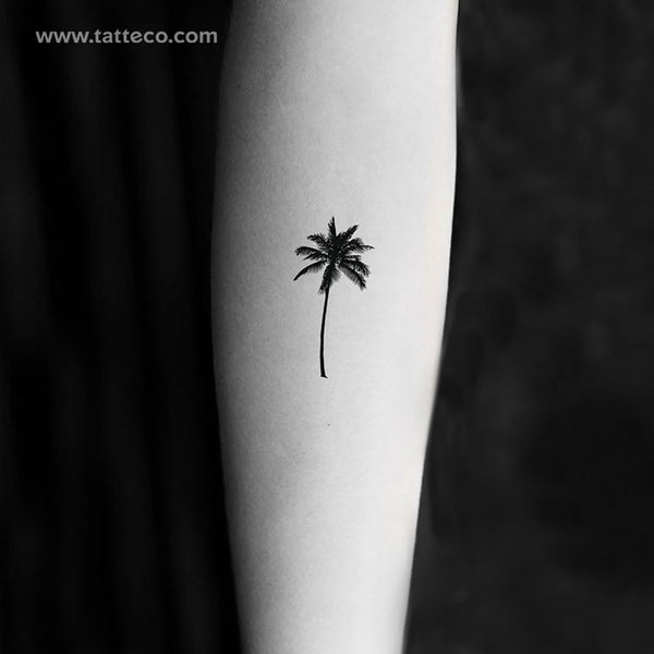 Palm Tree Temporary Tattoo - Set of 3