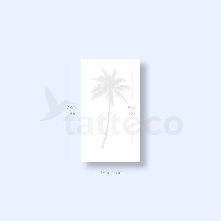 Tatuaje semipermanente de palmera - Juego de 2