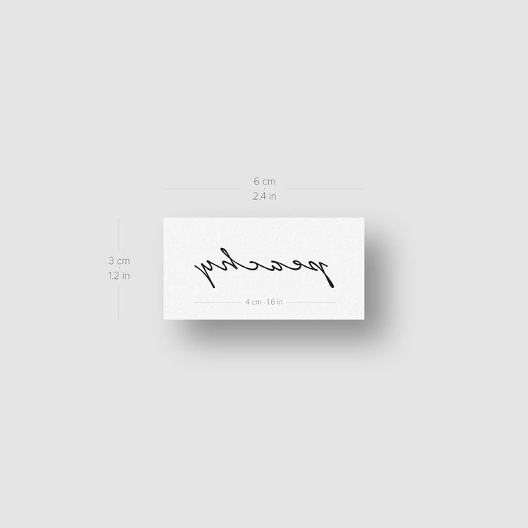 'Peachy' Temporary Tattoo - Set of 3