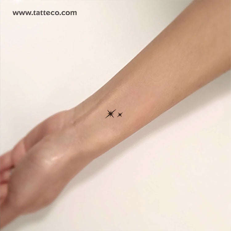 Shining Star Sparkles Temporary Tattoo - Set of 3