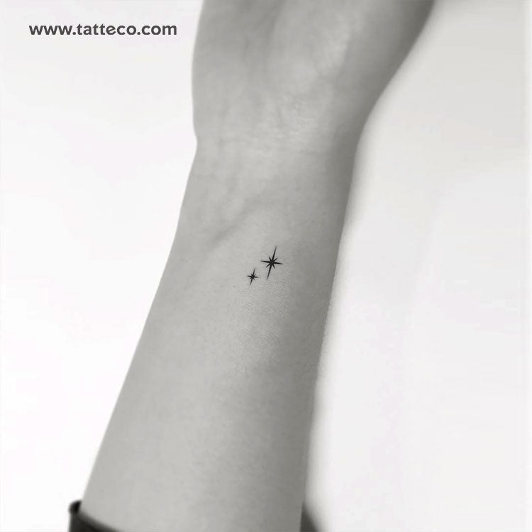 Shining Star Sparkles Temporary Tattoo - Set of 3