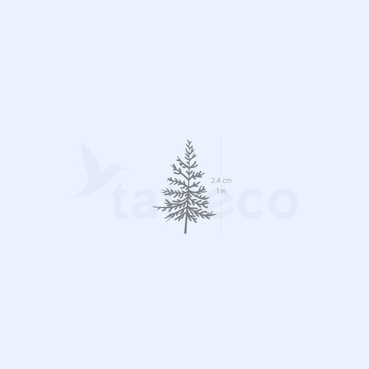 Small Pine Tree 2-Week Temporary Tattoo - Set of 2
