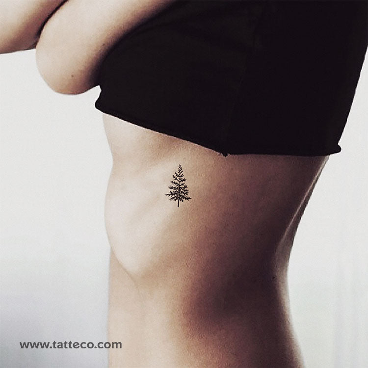 Pine Tree Temporary Tattoo - Set of 3