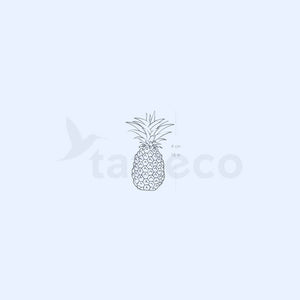 Pineapple Semi-Permanent Tattoo - Set of 2