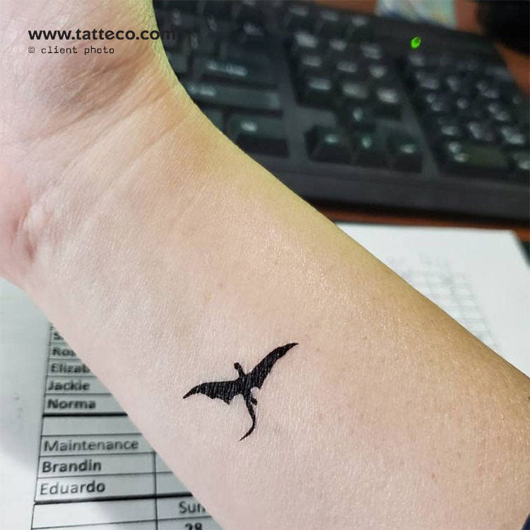 Rhaegal Dragon Temporary Tattoo - Set of 3