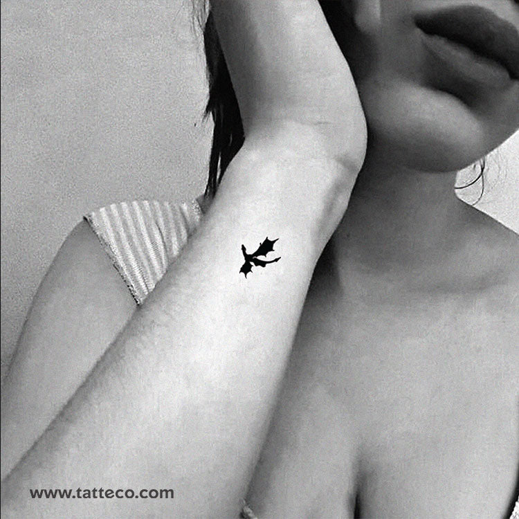Viserion Dragon Temporary Tattoo - Set of 3